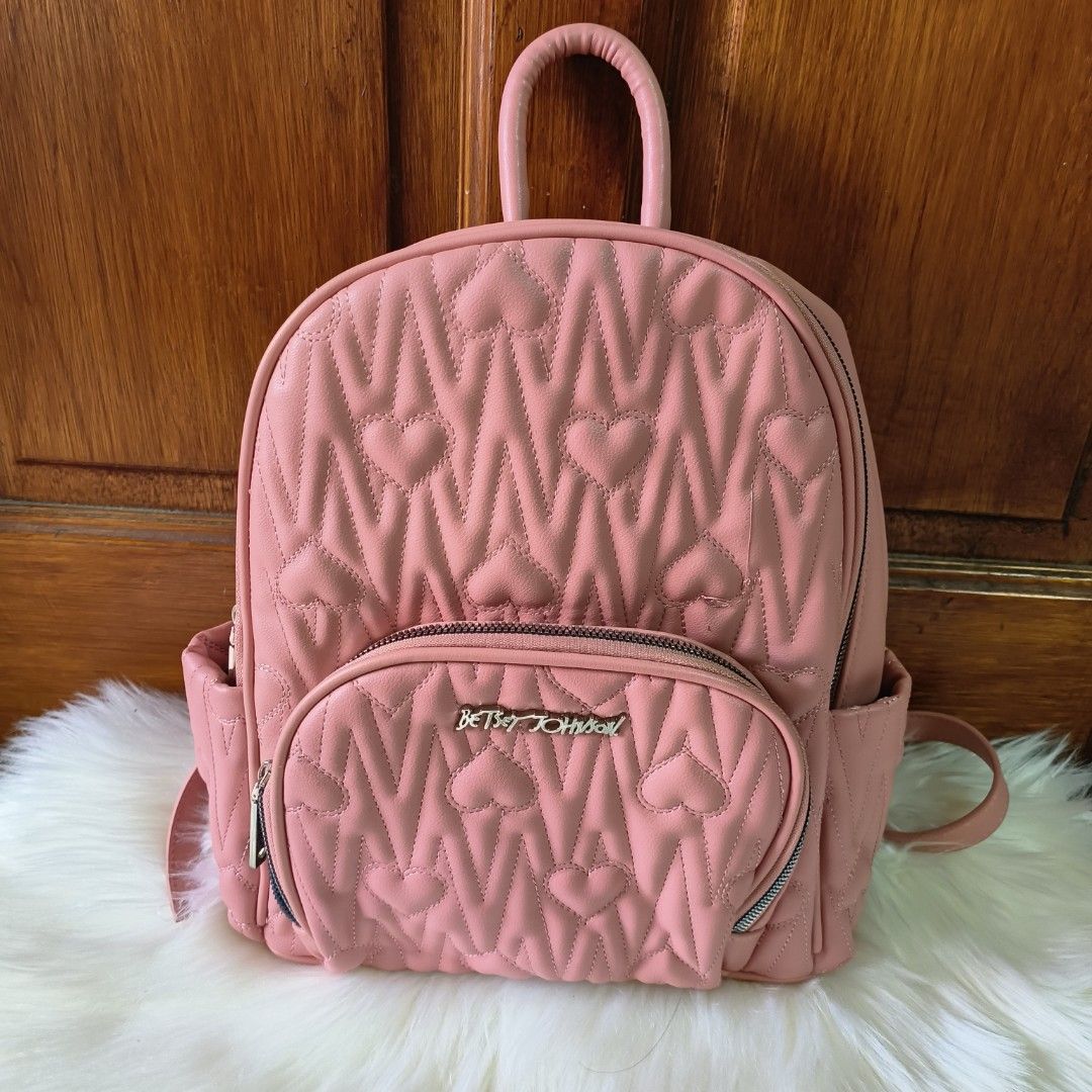 Betsey johnson discount pink backpack