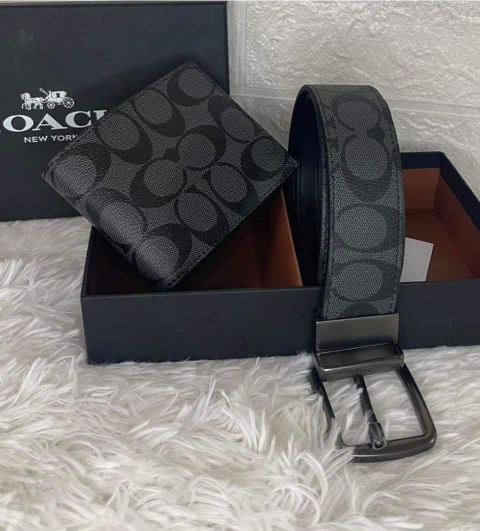 BIG SALE COACH MENS WALLET AND BELT Men s Fashion Watches Accessories Wallets Card Holders on Carousell