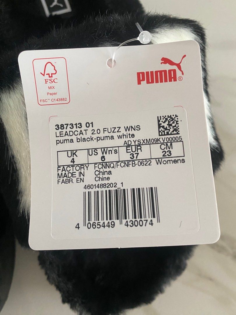 BNWT PUMA furry slides Sold out size