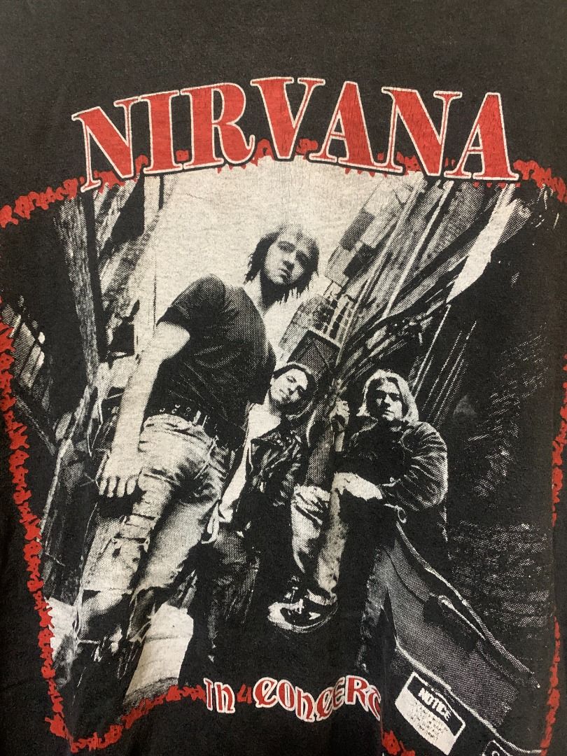 Bootleg Nirvana In Concert 1988, Men's Fashion, Tops & Sets, Tshirts