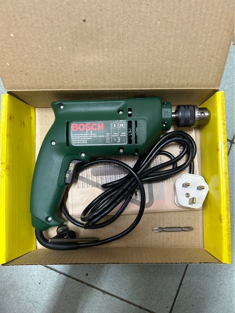 BOSCH 2 SPEED HAMMER DRILL PSB400 2 FOC 1 BOSCH DRILLBIT TV