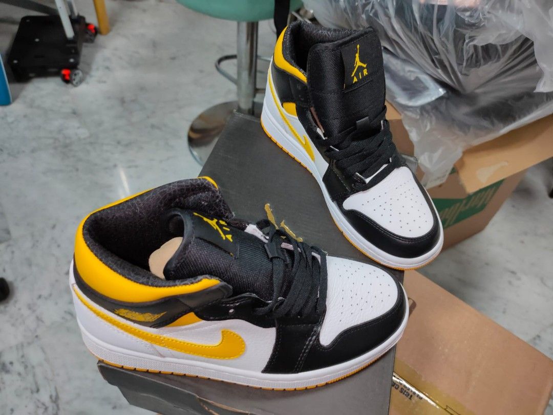 Brand new Air Jordan 1 Mid Laser Orange Black Women s Fashion