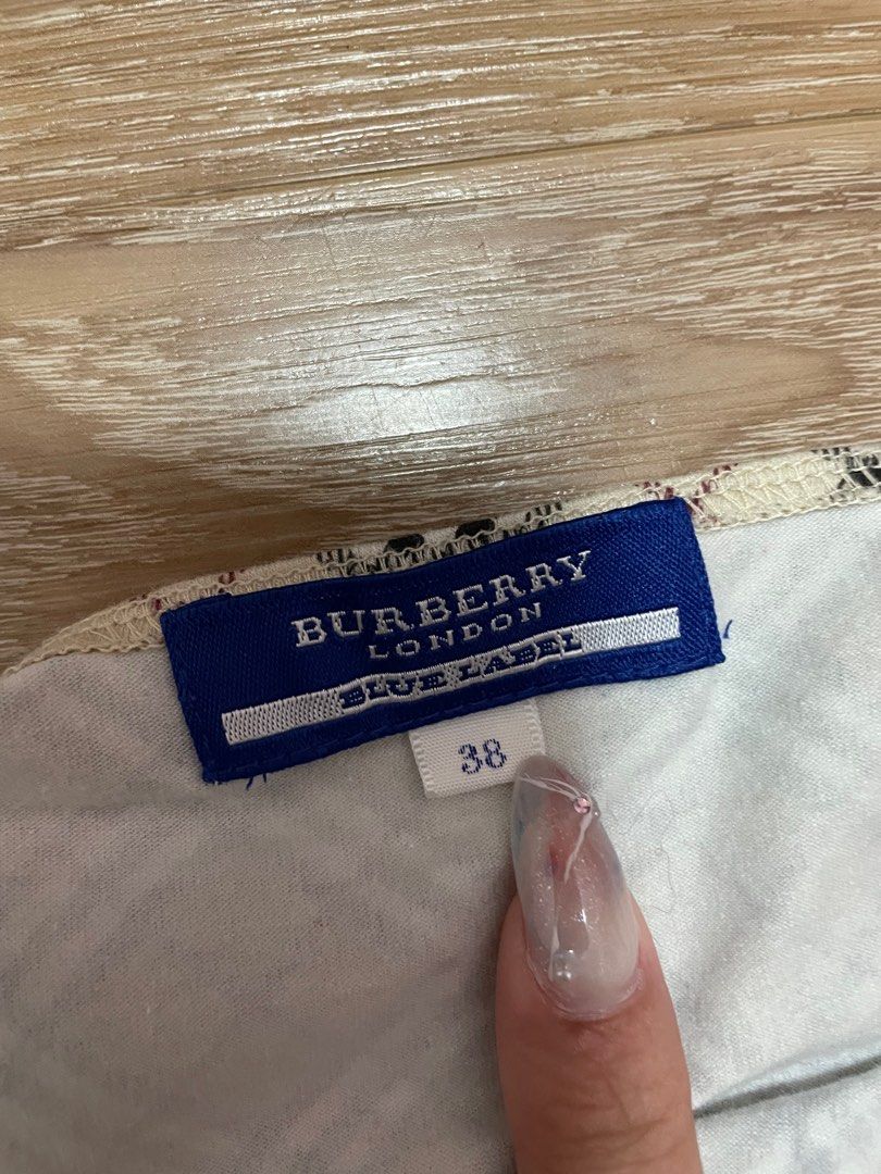 burberry blue label london nova check strapped top