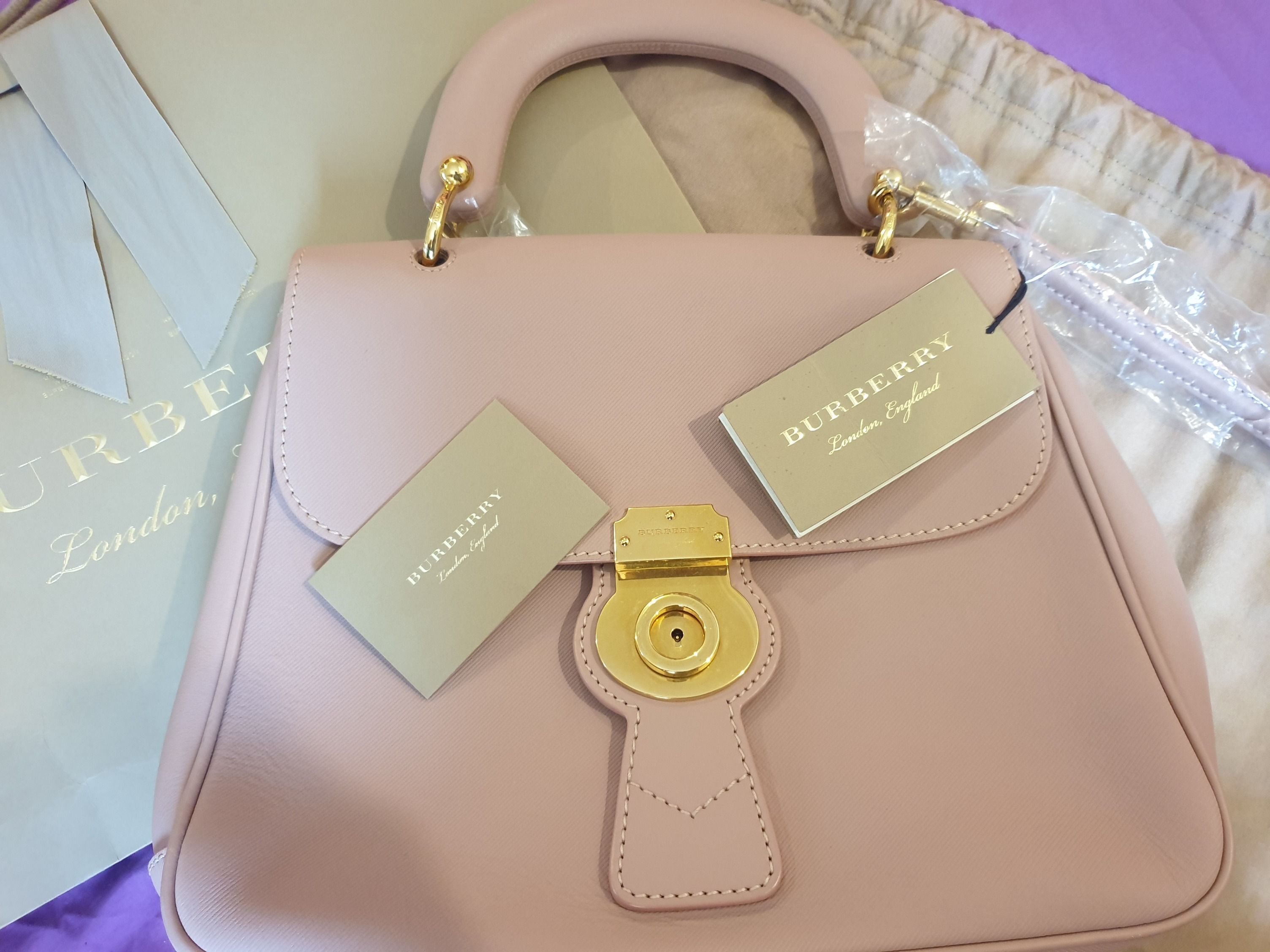 Burberry Shoulder Bag DK 88 leather Medium