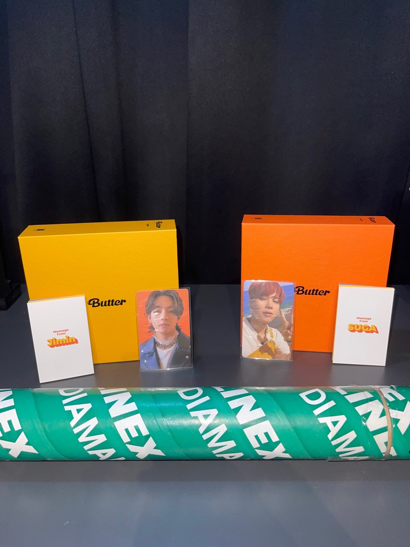 Butter BTS Album Peaches & Cream Taehyung V Jimin Suga on Carousell