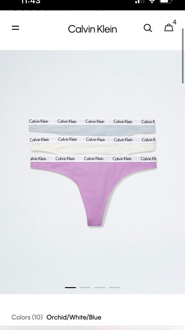 Carousel Logo Cotton 3-Pack Thong