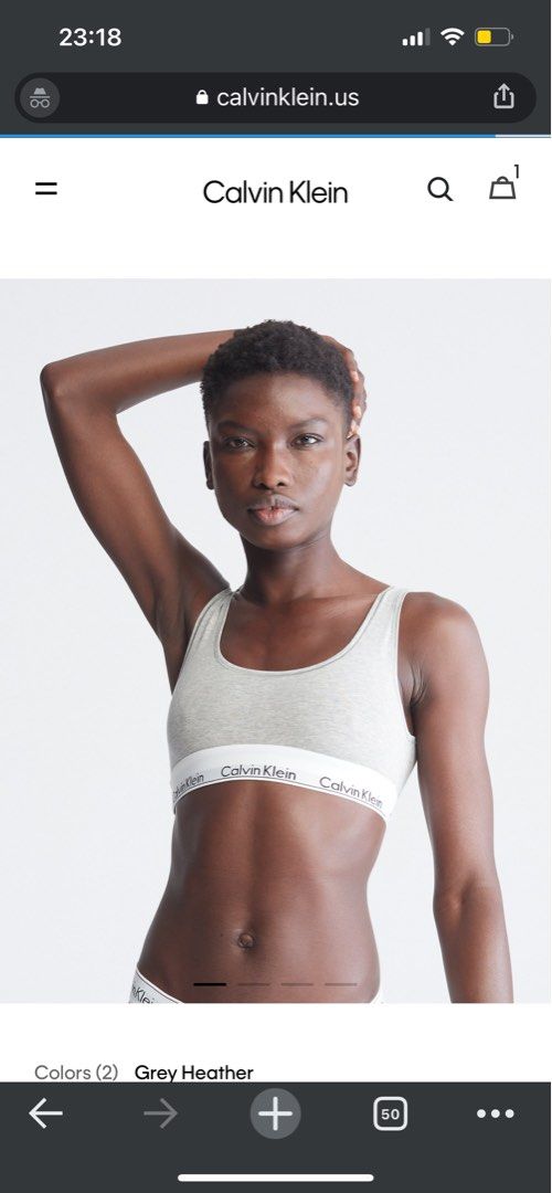 Calvin klein u shop back bralette
