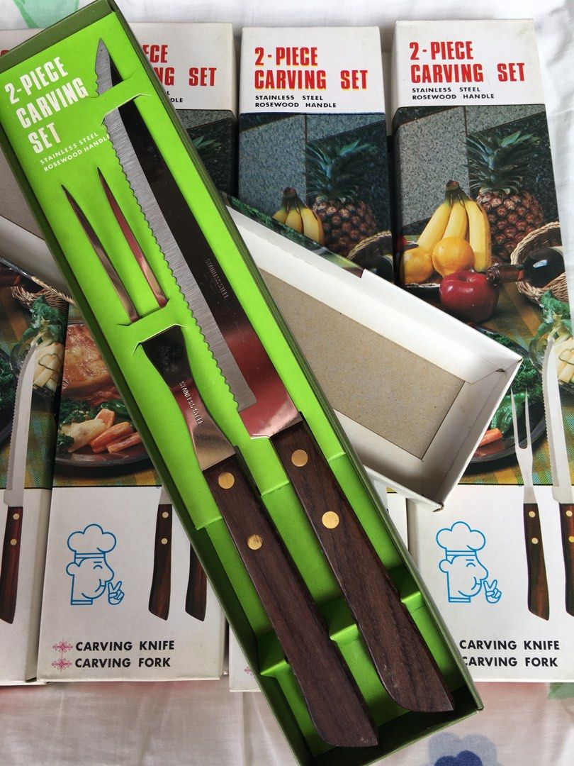 Carving knife & fork set, Furniture & Home Living, Kitchenware