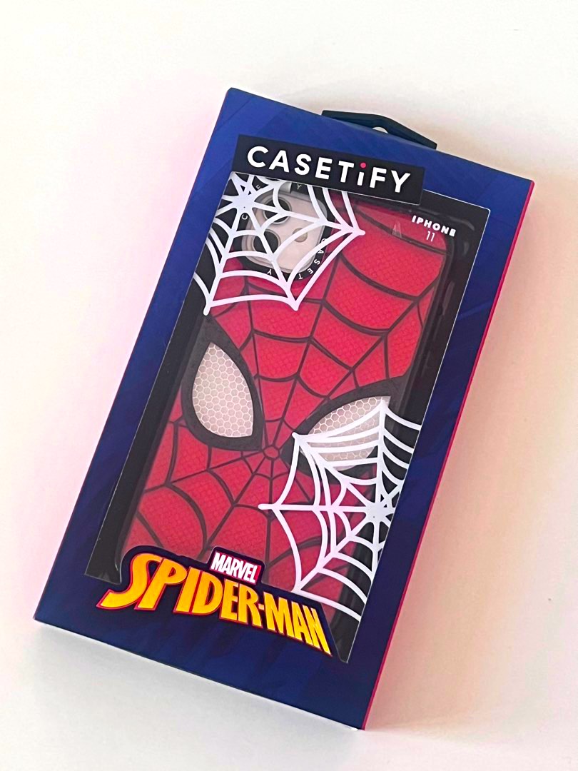 【全新】CASETIFY iPhone 11 SpiderMan Mask Case, 手提電話, 電話及其他裝置配件, 手機套及手機殻