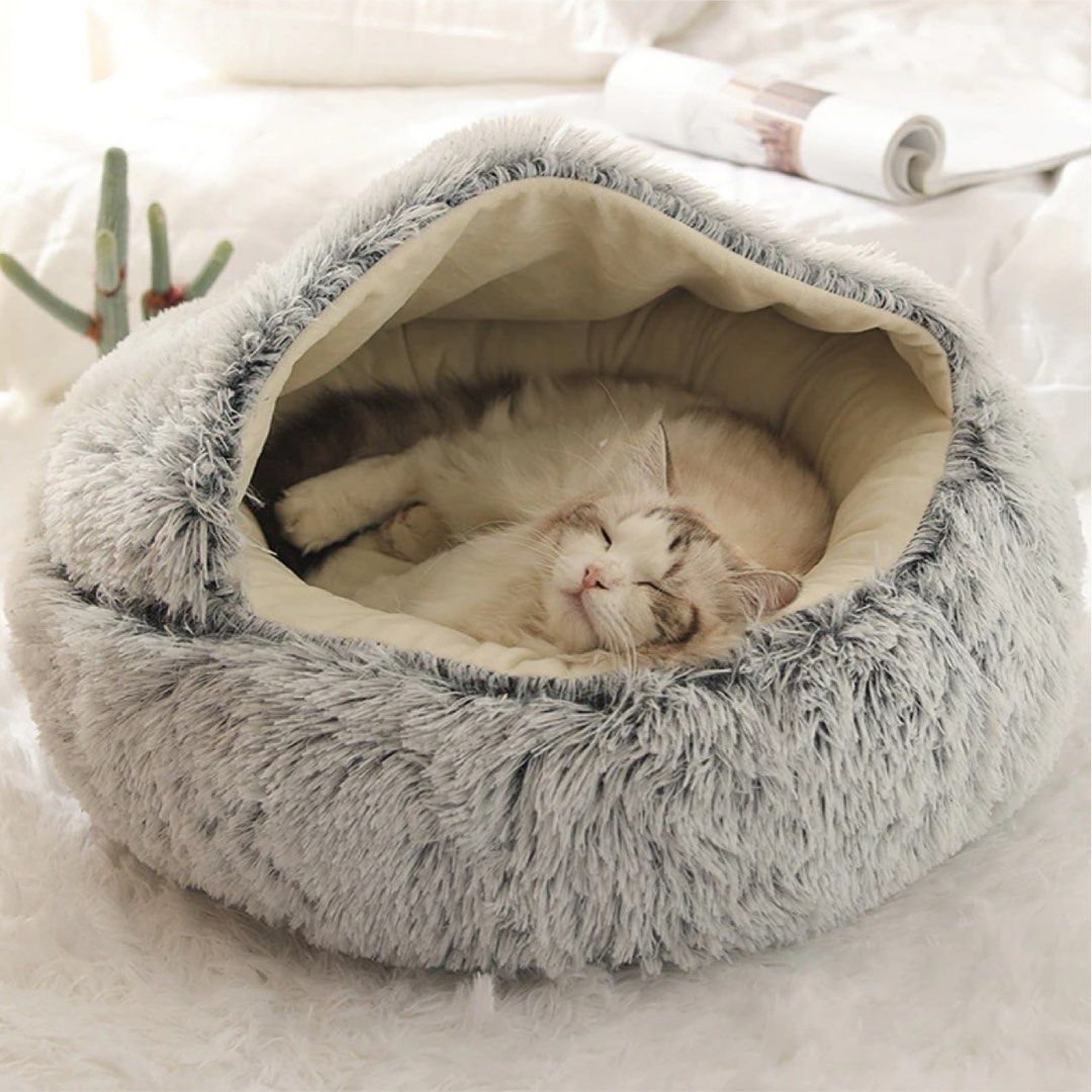 Clamshell hot sale cat bed