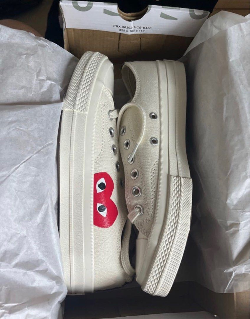 Cdg converse low white new arrivals