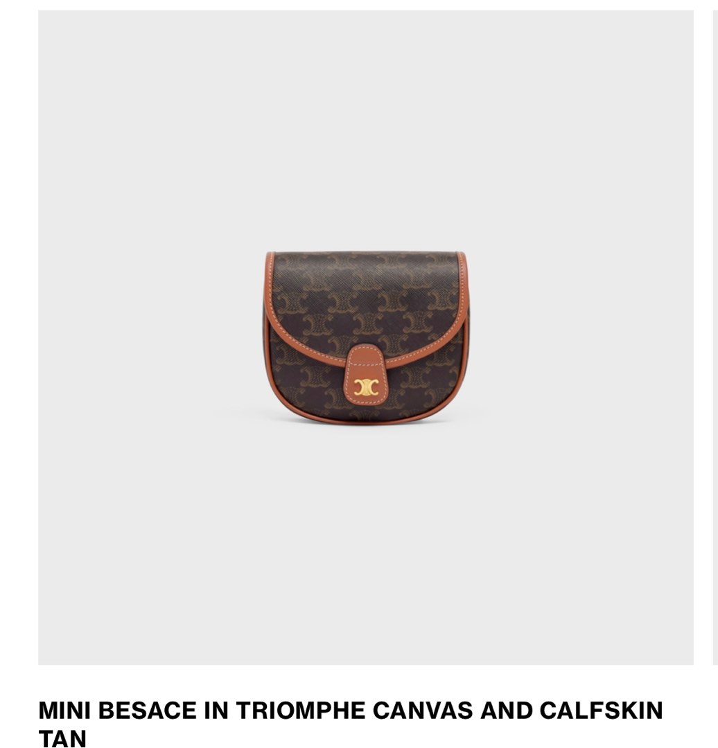 Shaped Like A Crescent Moon Is Celine's New Besace Cuir Triomphe
