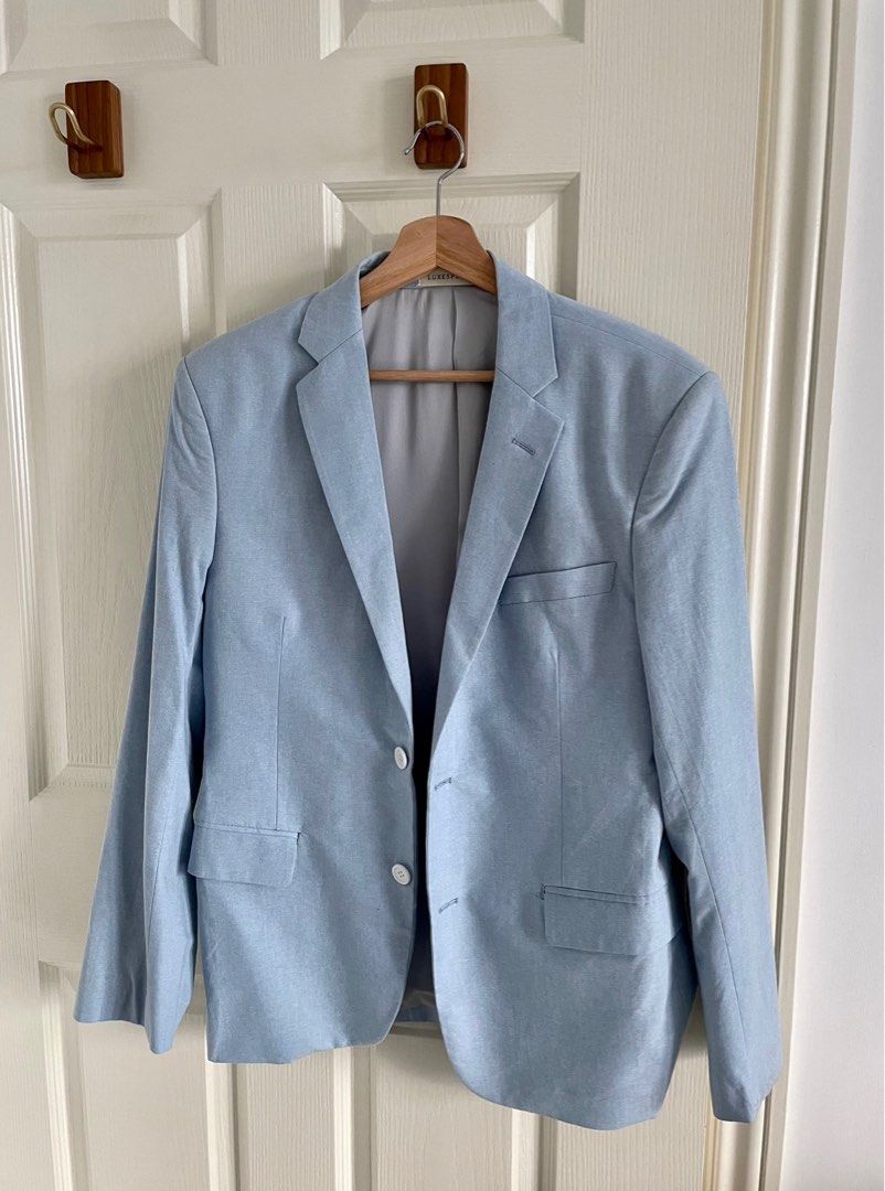 Men s Chambray Slim Fit Blazer size M