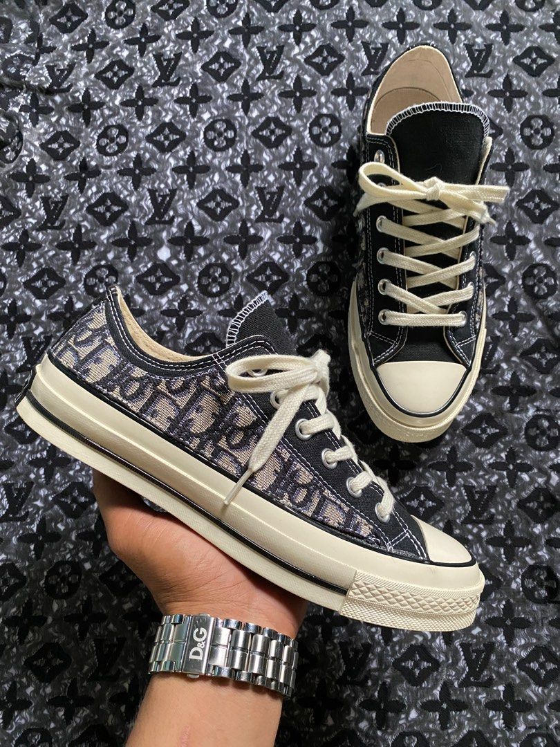 Christian dior shoes x converse