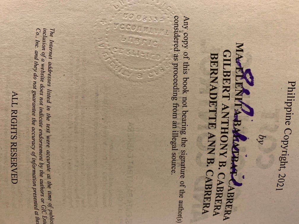 Cost Account & Control 2021 Edition (Category: Textbooks) located in Manila. Submitted by useful_thingss (Listing ID 1242523512, Image 2). Description: Cost Accounting & Control 2021 Edition Authors: Ma. Elenita Cabrera, Gilbert Cabrera , and Bernadette Cabrera Used with care RFS: didnt really read it, and will shift course.
