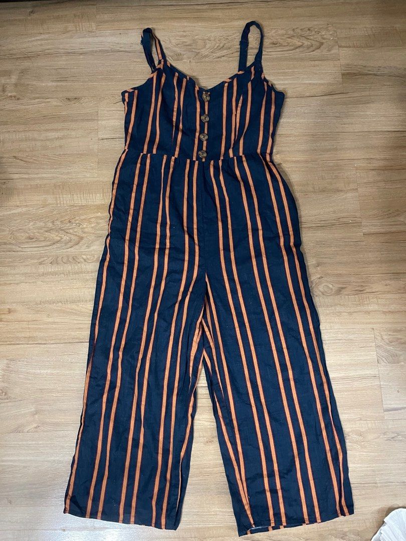 Cotton on hotsell striped jumpsuit