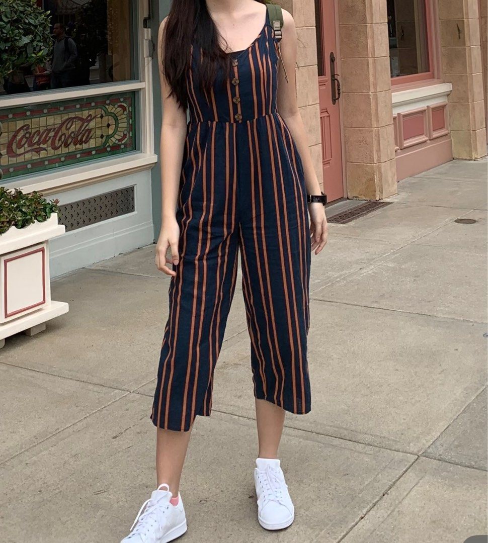 Cotton on cheap striped jumpsuit