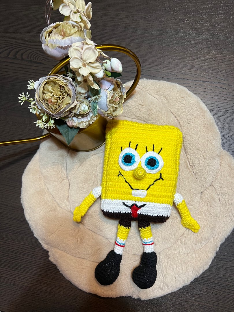 Crochet SpongeBob, Hobbies & Toys, Stationery & Craft, Handmade Craft ...