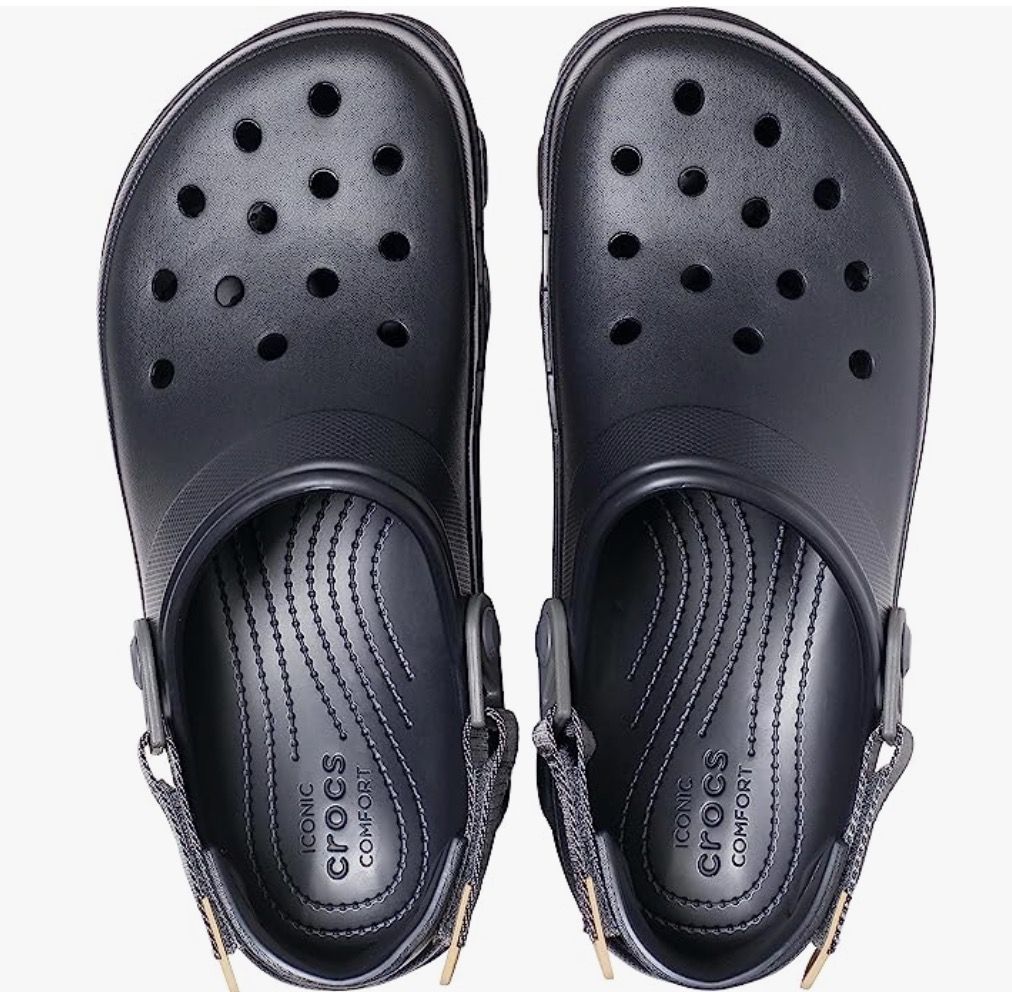 Mens black crocs size 12 store