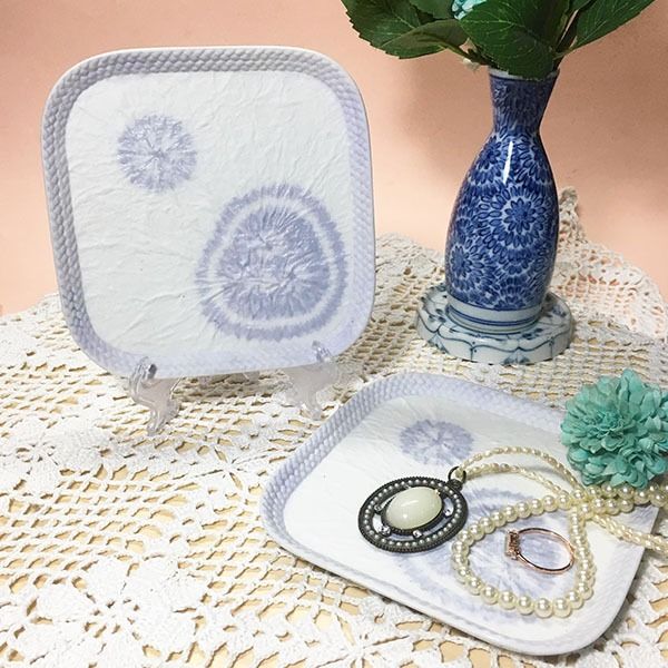 Cup Coaster or Trinket Dish (Category: Coffee & Tea Tableware) located in Mandaluyong City. Submitted by yula_noveltyfinds (Listing ID 1242403639, Image 1). Description: SOLD PER PIECE / 1 PC AVAILABLE - Japan surplus - ceramic with embossed design - cup coaster or can be used as trinket dish - TRINKETS, FLOWERS, ETC NOT INCLUDED FOR PHOTO PURPOSES ONLY. - size: approx: 5.25 x 5.25 inches These are surplus items please manage your expectations, t