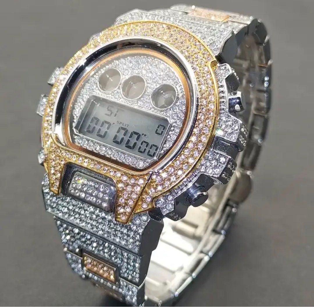 Casio g top shock iced out
