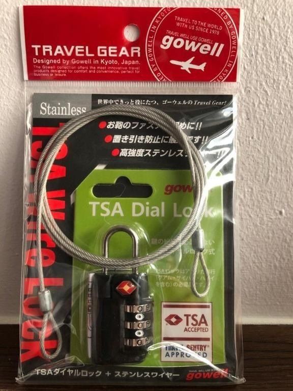 World collection cable tsa top lock