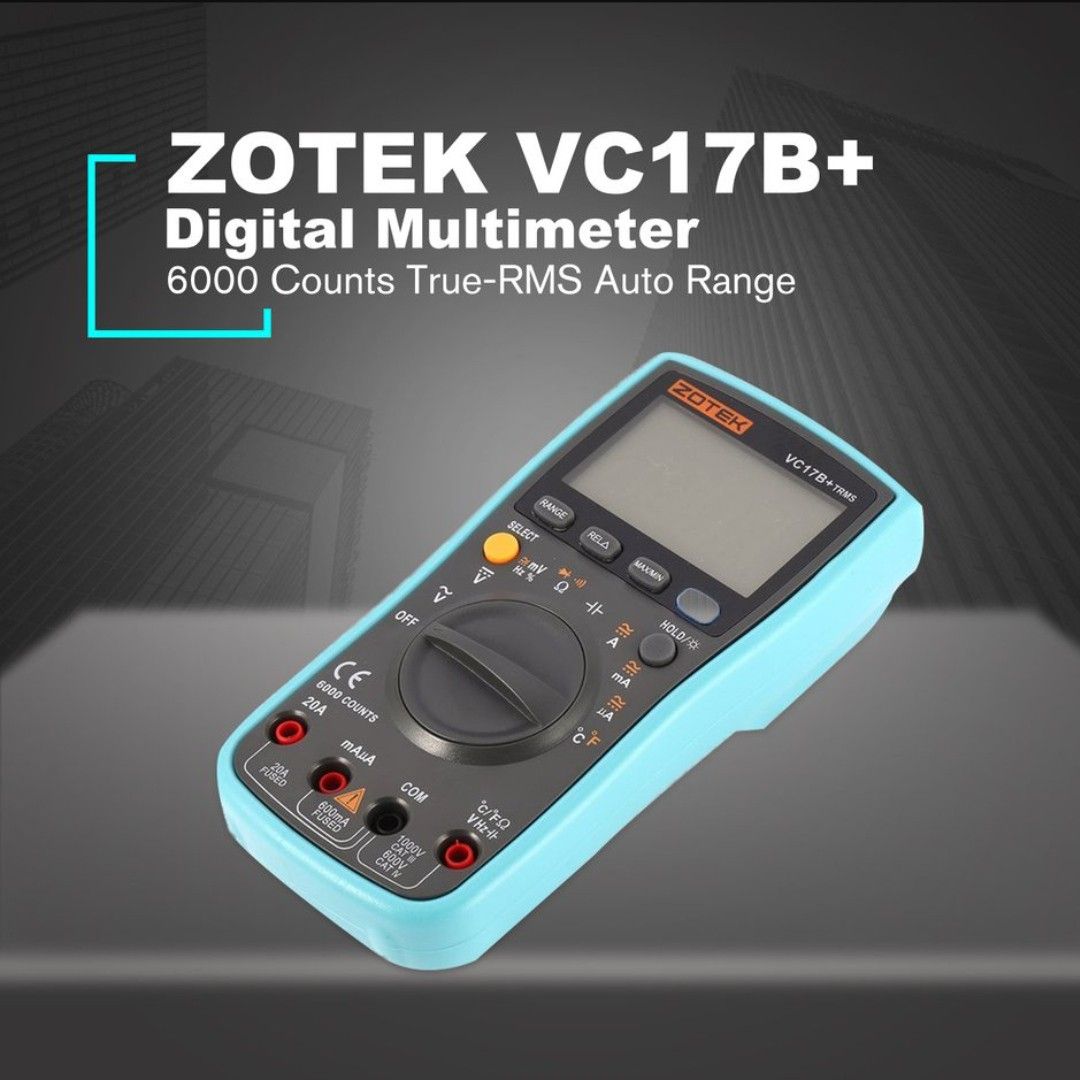 Digital Multimeter ZOTEK VC17B+ 6000 Counts Multitester Digital