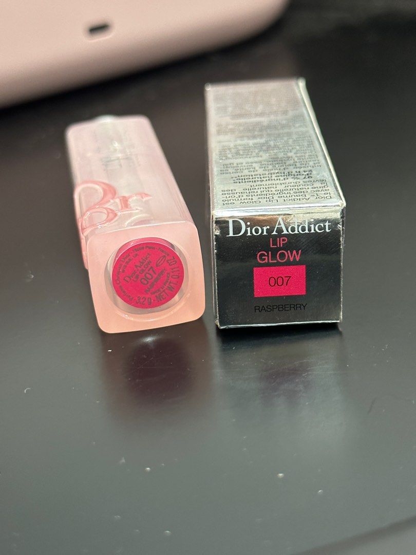 SALE Dior lip glow 007 raspberry (Category: Makeup) located in Pasig City. Submitted by polasy (Listing ID 1242412453, Image 2). Description: Can pass bnew never used! Retails 2k+.