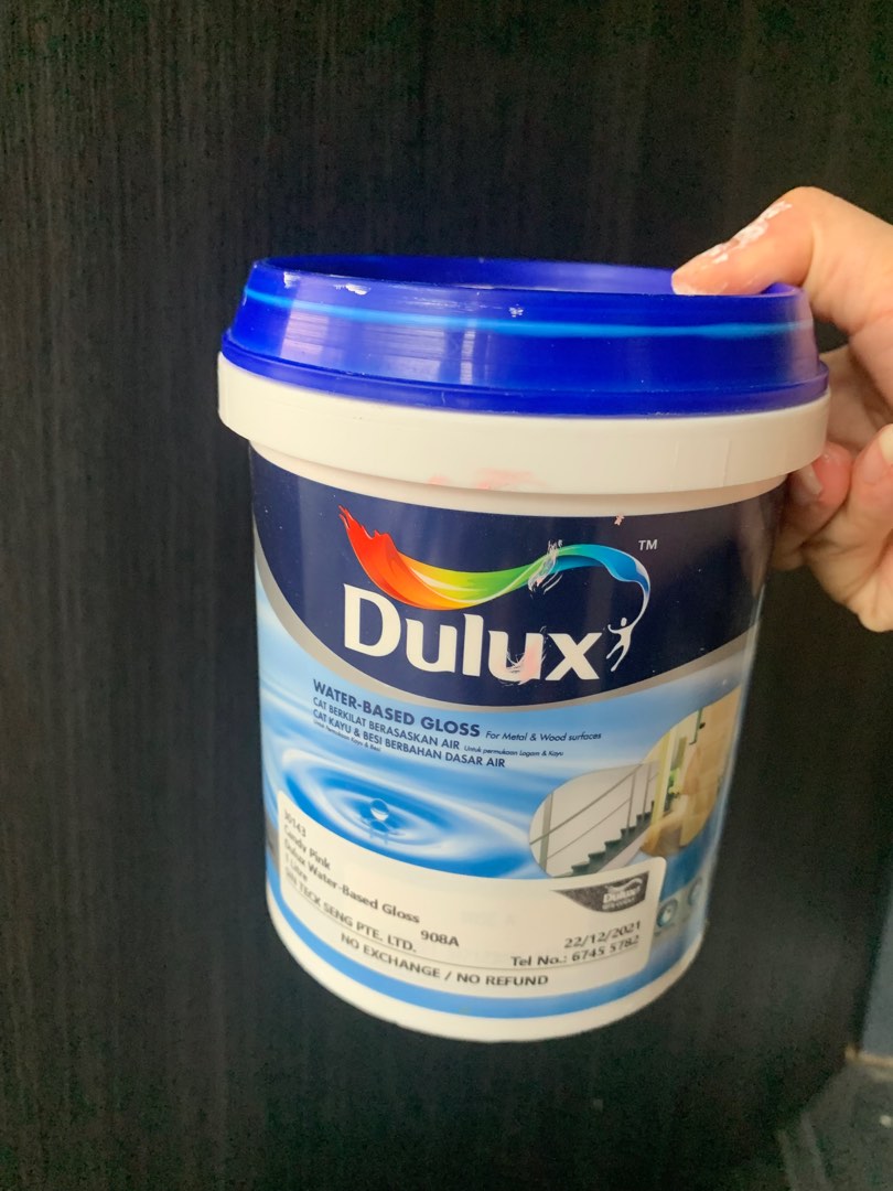 Dulux Waterbased Gloss (Candy Pink), Furniture & Home Living, Home