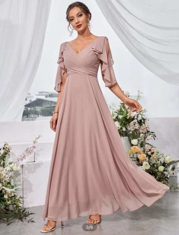 Forever New Dusty Pink Wrap Dress