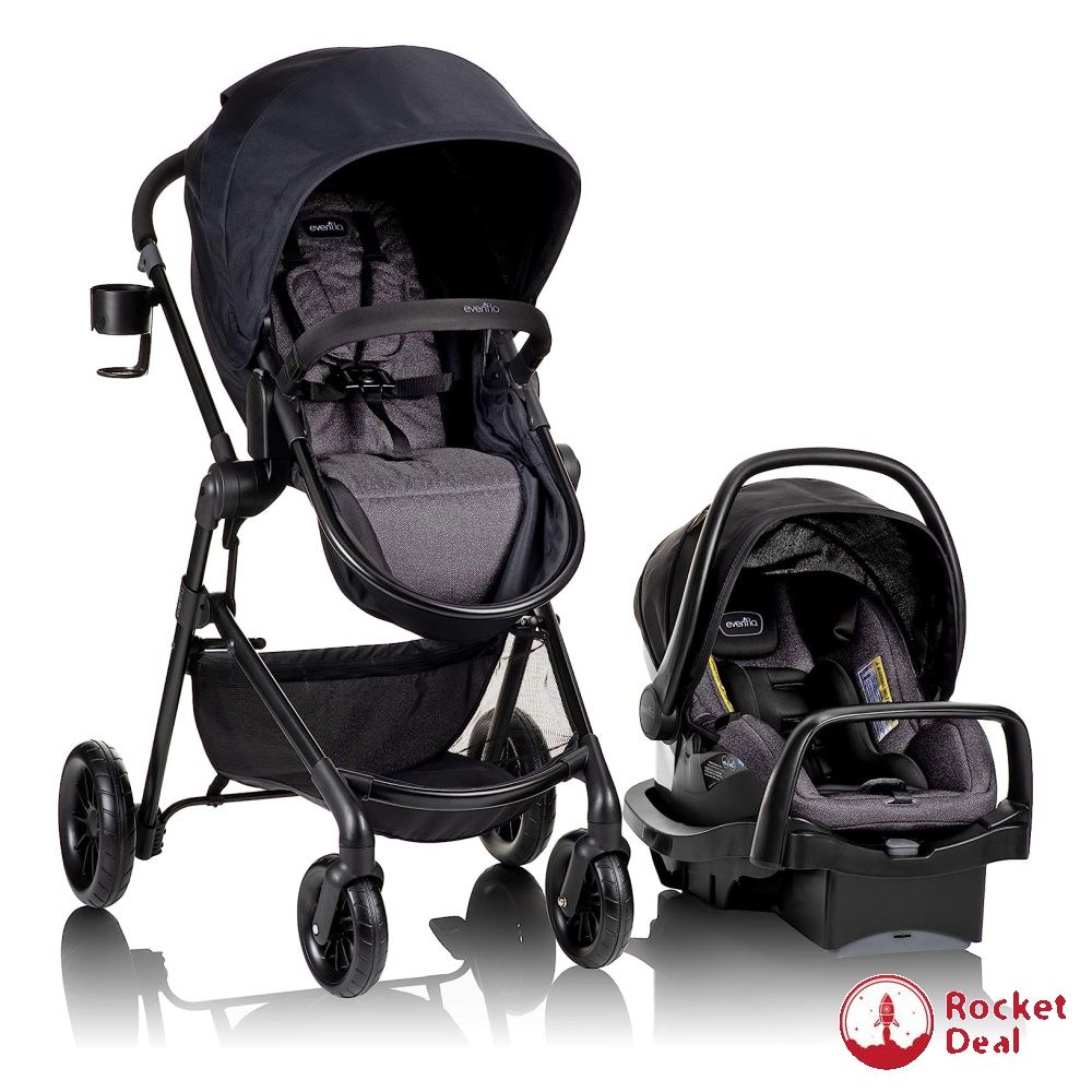 Evenflo sibby travel system with litemax infant car seat top