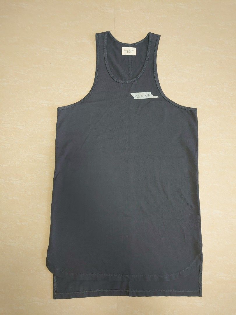 Fear of God 4th Collection Elongated Tank Top ( Charcoal Gray 