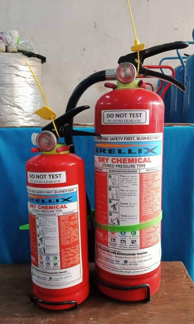 Fire Extinguisher - Dry Chemical Type ABC 10lbs (Category: Safe) located in Manila. Submitted by ji.lac (Listing ID 1242501316, Image 1). Description: Fire Extinguishers for Sale! 10lbs Abc type Dry Chemical - 1800Php (As required by Building Admin for CONDO units) photos are actual delivery Legit chemical ✅ With Fsic certification ✅ With warranty ✅ 1 year - Abc Type, 5 years - Hcfc BFP accredited ✅ Also available in Green (Hcfc) type suitable fo