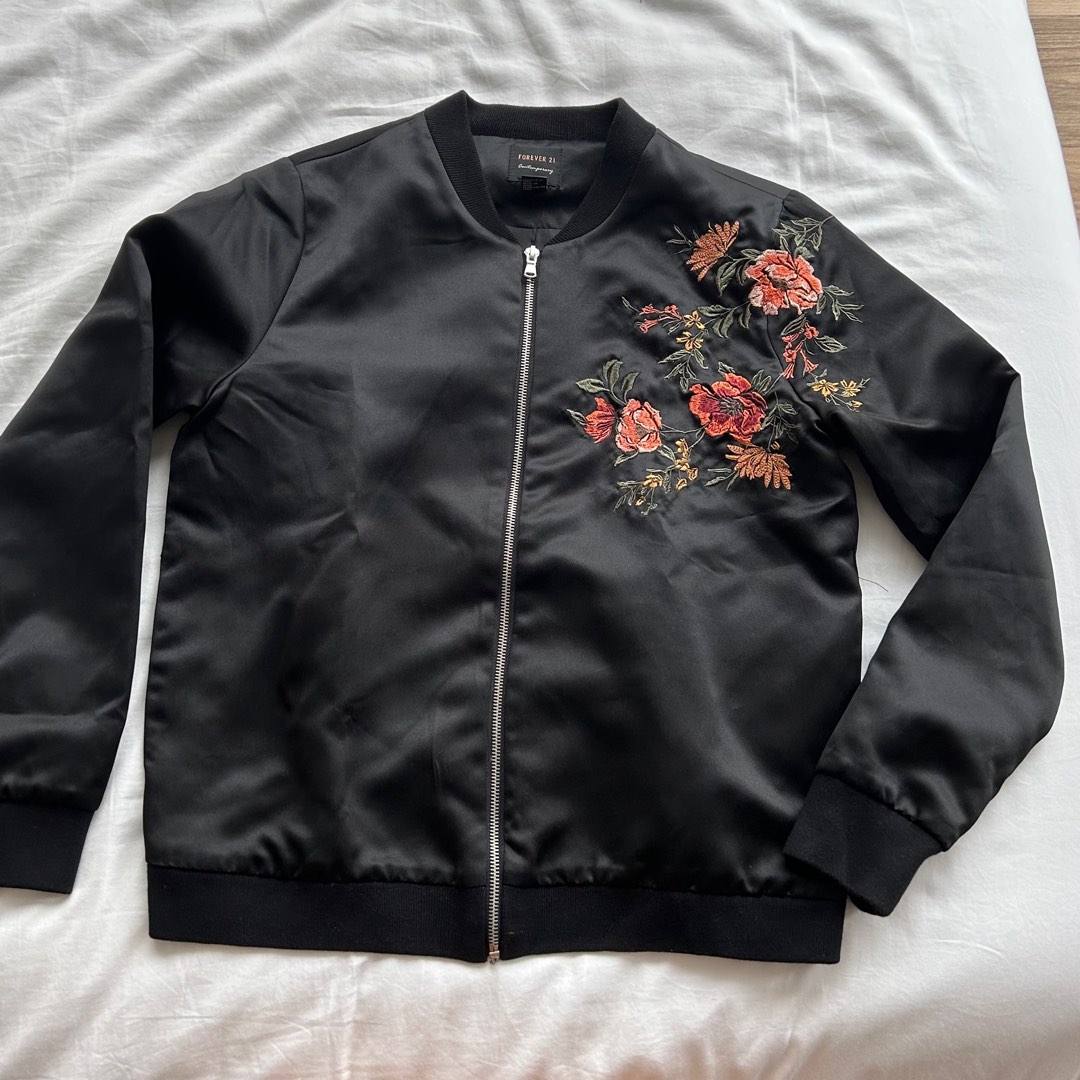 Floral leather jacket forever 21 new arrivals