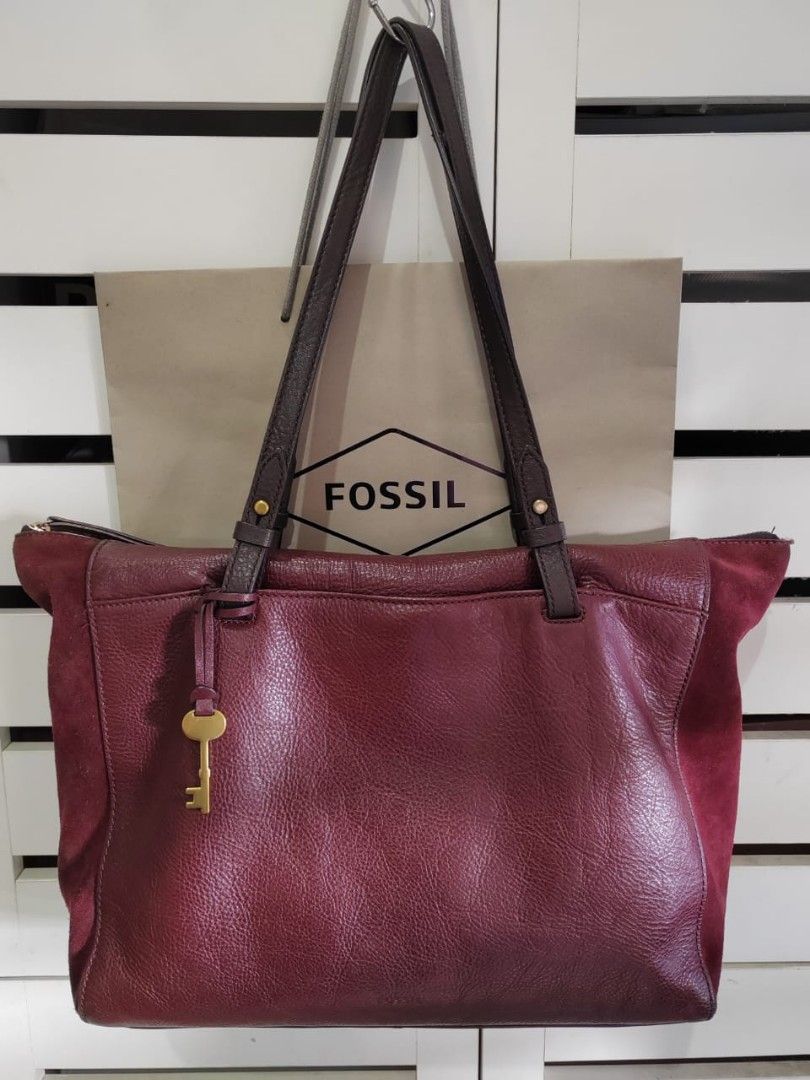 Fossil rachel discount tote fig