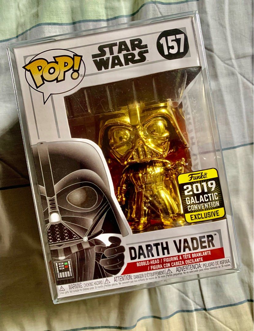Gold chrome darth top vader funko pop