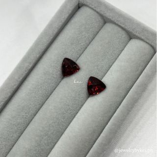 Garnet Rose Cut 8 mm Trillion Natural Gemstone