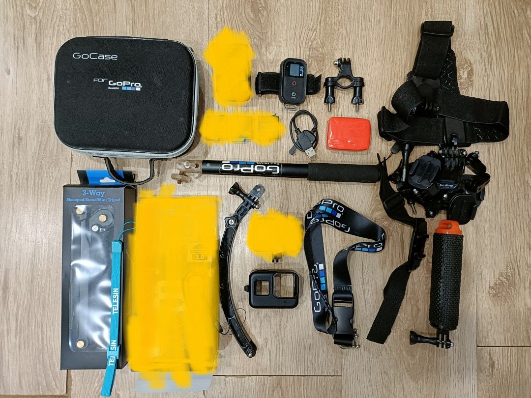 GoPro Hero 8 Black (ACCESSORIES ONLY), Photography, Cameras on Carousell