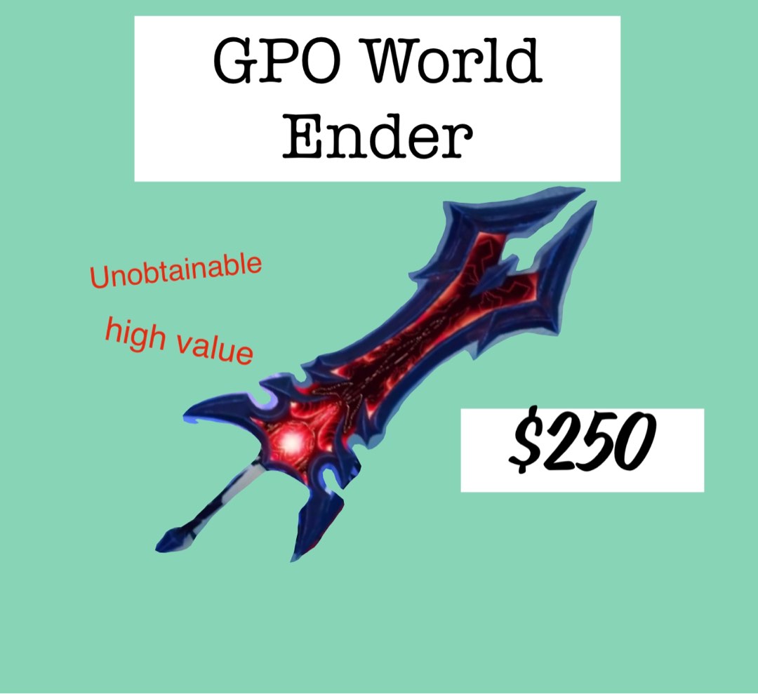 全網最低］GPO World Ender, 電子遊戲, 電子遊戲, 其他- Carousell