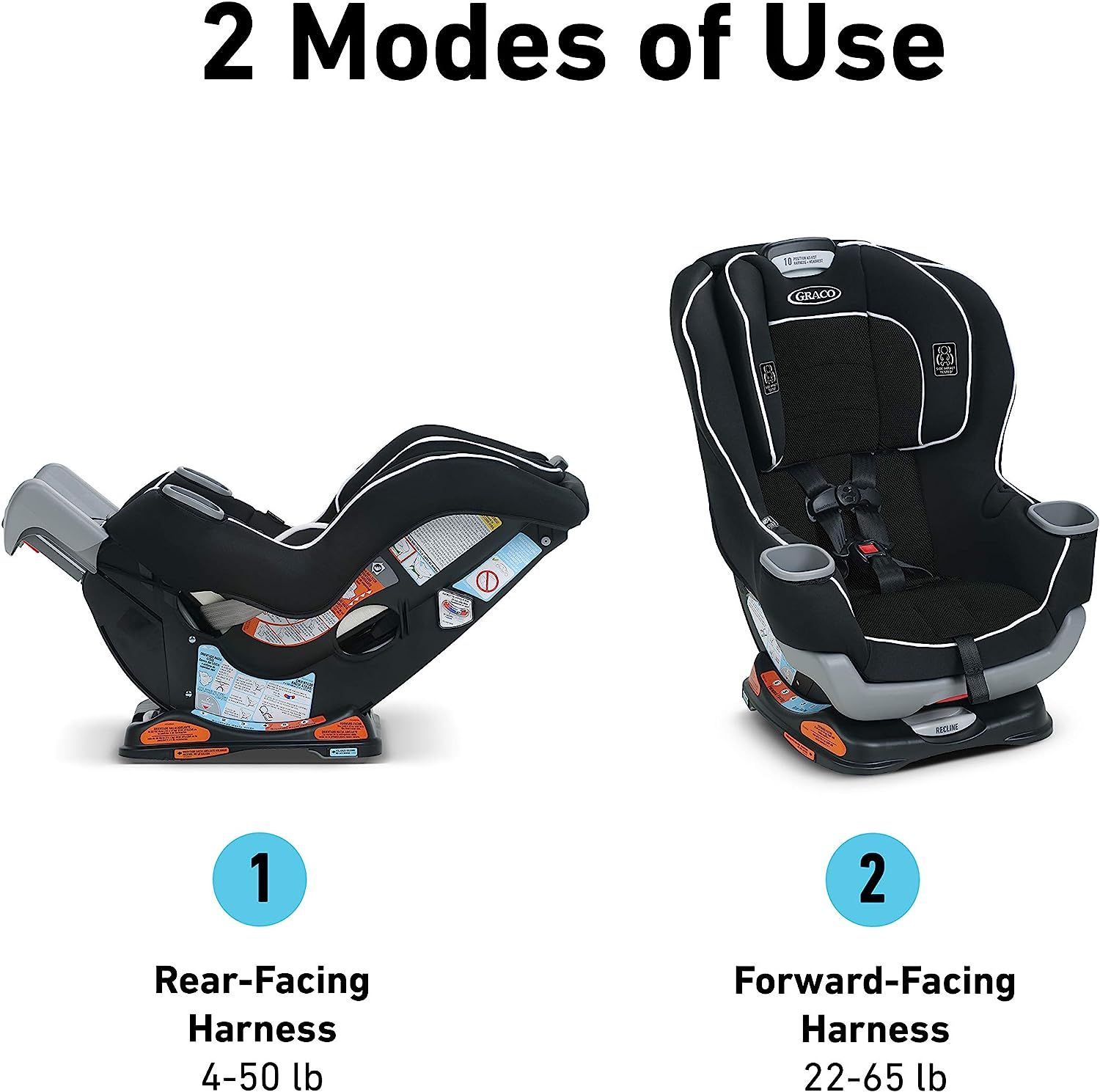 Graco Extend2Fit Convertible Car Seat Spire Spire 2 in 1 2