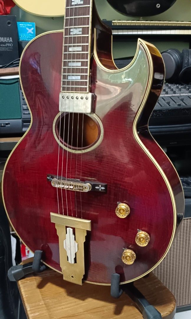 Greco vintage guitar signature model (Category: Musical Instruments) located in Paranaque City. Submitted by yourhonorvoy (Listing ID 1242383797, Image 2). Description: Greco hr680 guitar 65k only With gig bag With minor dents and scratches only 😍Howard Roberts signature(Gibson copy) 👍Payment thru cash, bank transfer, gcash or in any remittance center 🚚We do shipping👍via lalamove and transportify ✈️🚢🚆We also ship nation wide, dipende sa loc