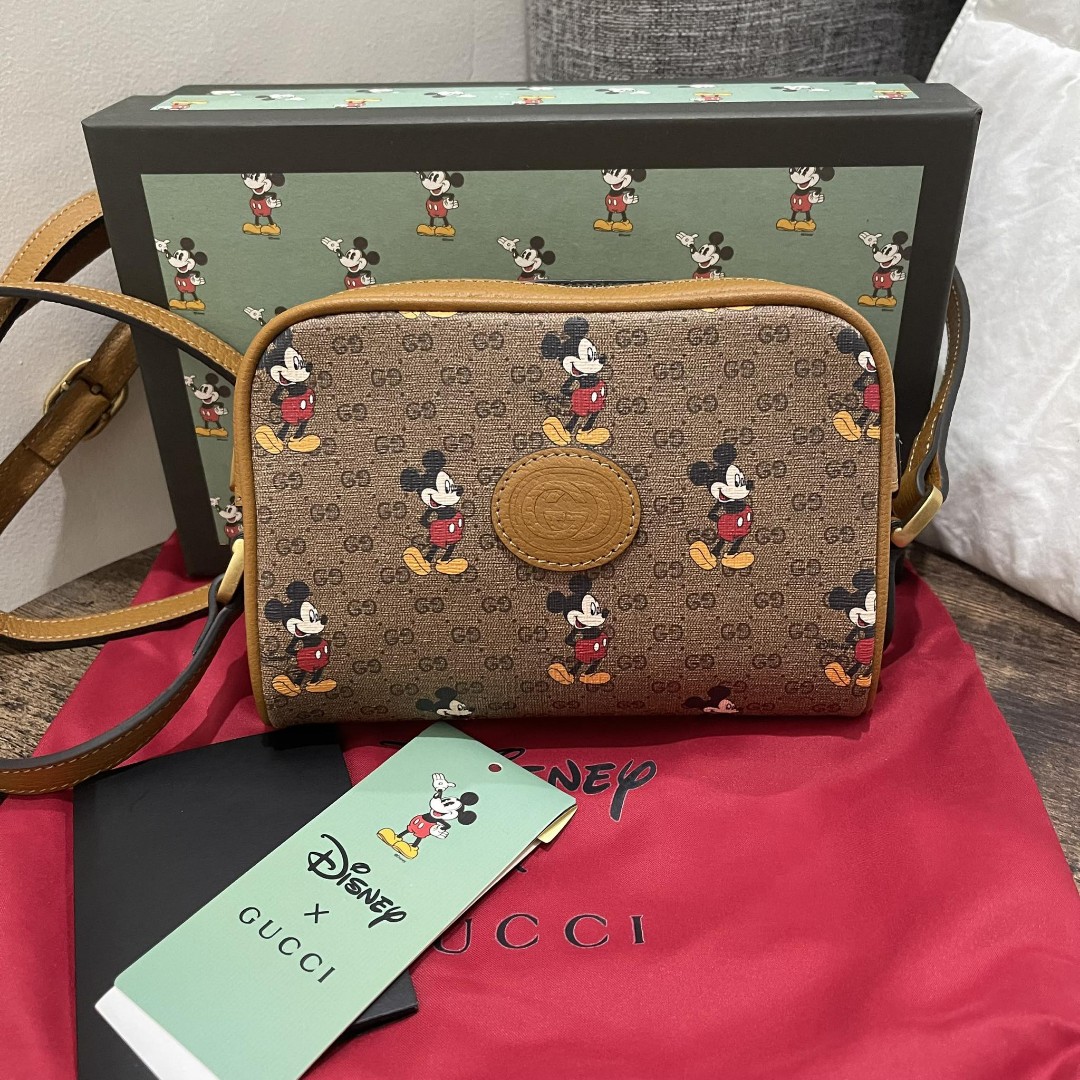 Gucci & Mickey Mouse Sling Bag BB 22, Women's Fashion, Bags