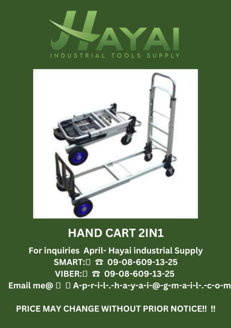 Hand cart 2in1, Commercial & Industrial, Construction Tools & Equipment ...