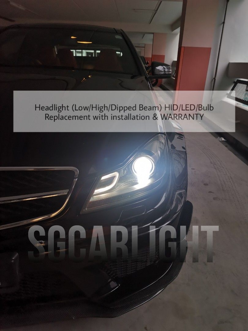 Headlight Dipped Low High Beam Bulb replacement with