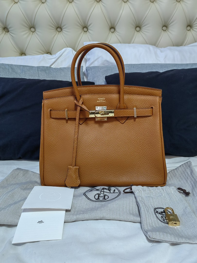 Brown hermes birkin 30CM, Luxury, Bags & Wallets on Carousell