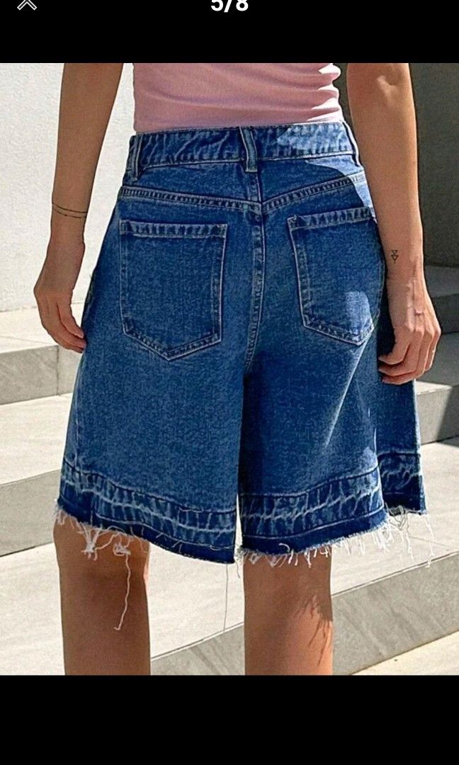 Raw hem sales bermuda shorts