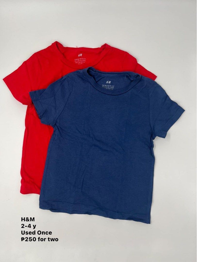 H M Plain Tshirt Babies Kids Babies Kids Fashion on Carousell