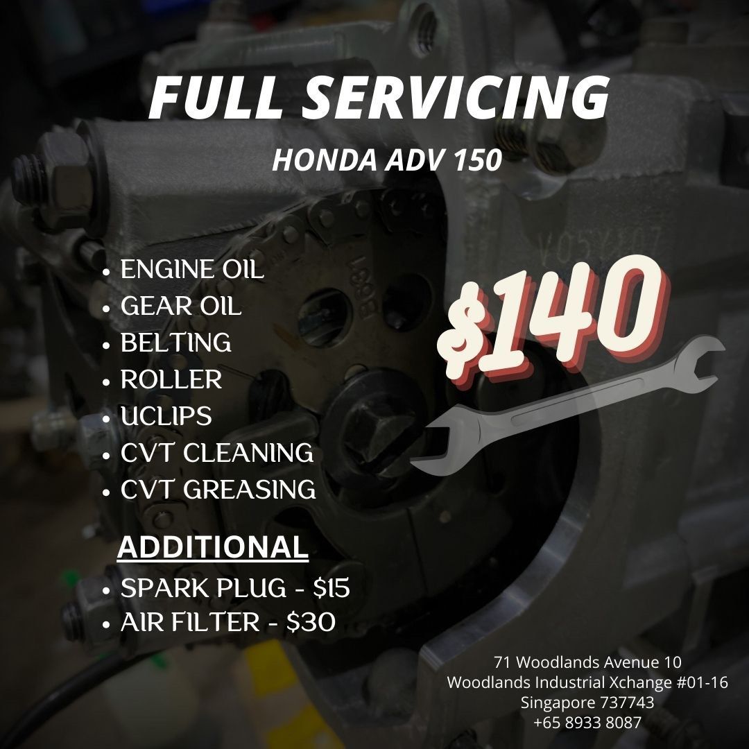 Honda Adv 150 Full Servicing, Motorcycles, Motorcycle Accessories on