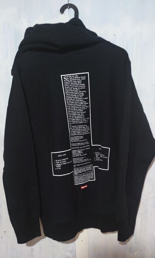 Supreme x black hot sale sabbath hoodie