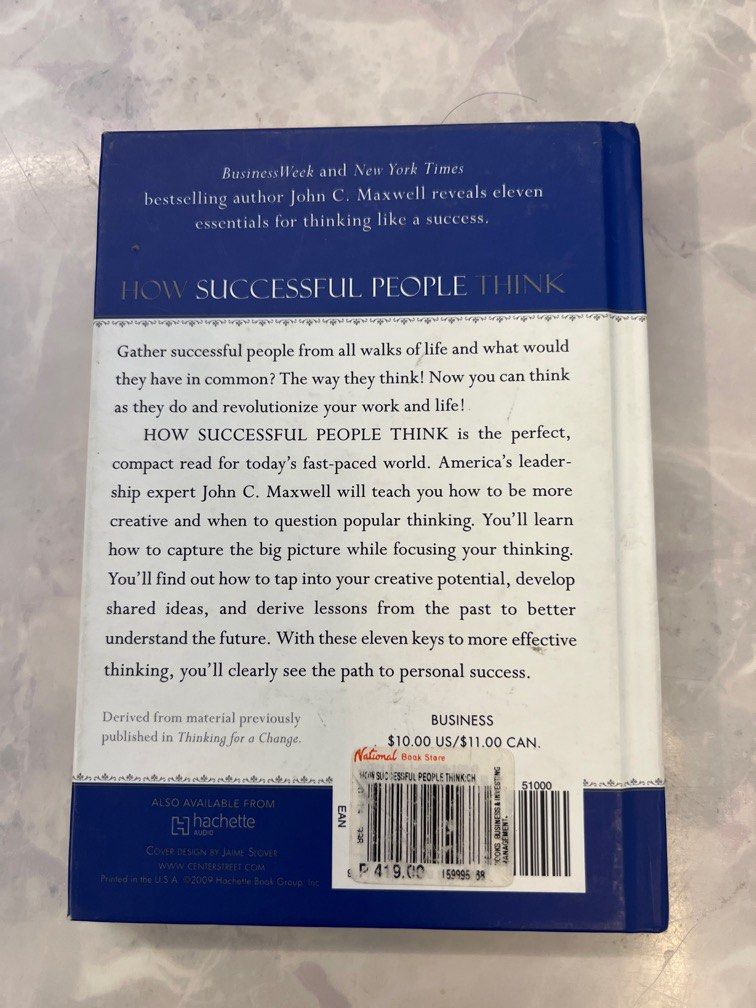 How Successful People Think John C. Maxwell, Hobbies & Toys, Books